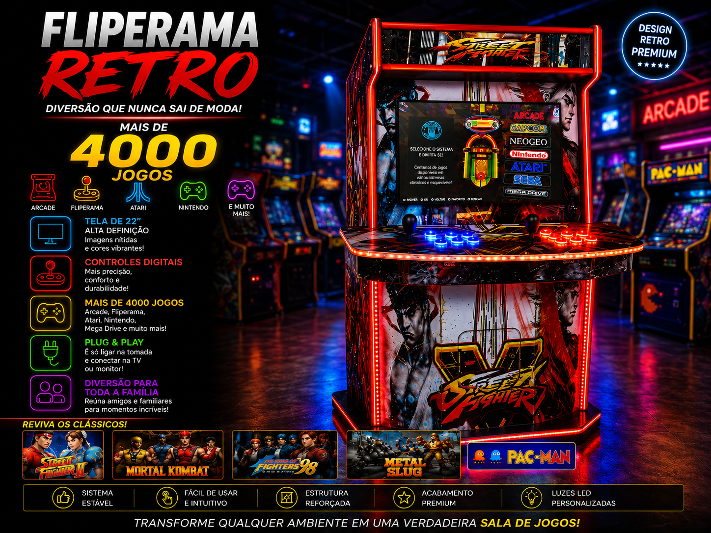 Fliperama Retrô